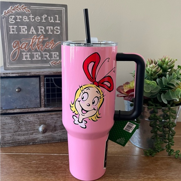 Brand New 40oz Grinch Cindy Lou Who Stainless Steel Tumbler - Picture 2 of 5